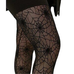 TORRID Spider Web Design Full Length‎ Signature Waist Flocked Leggings N…